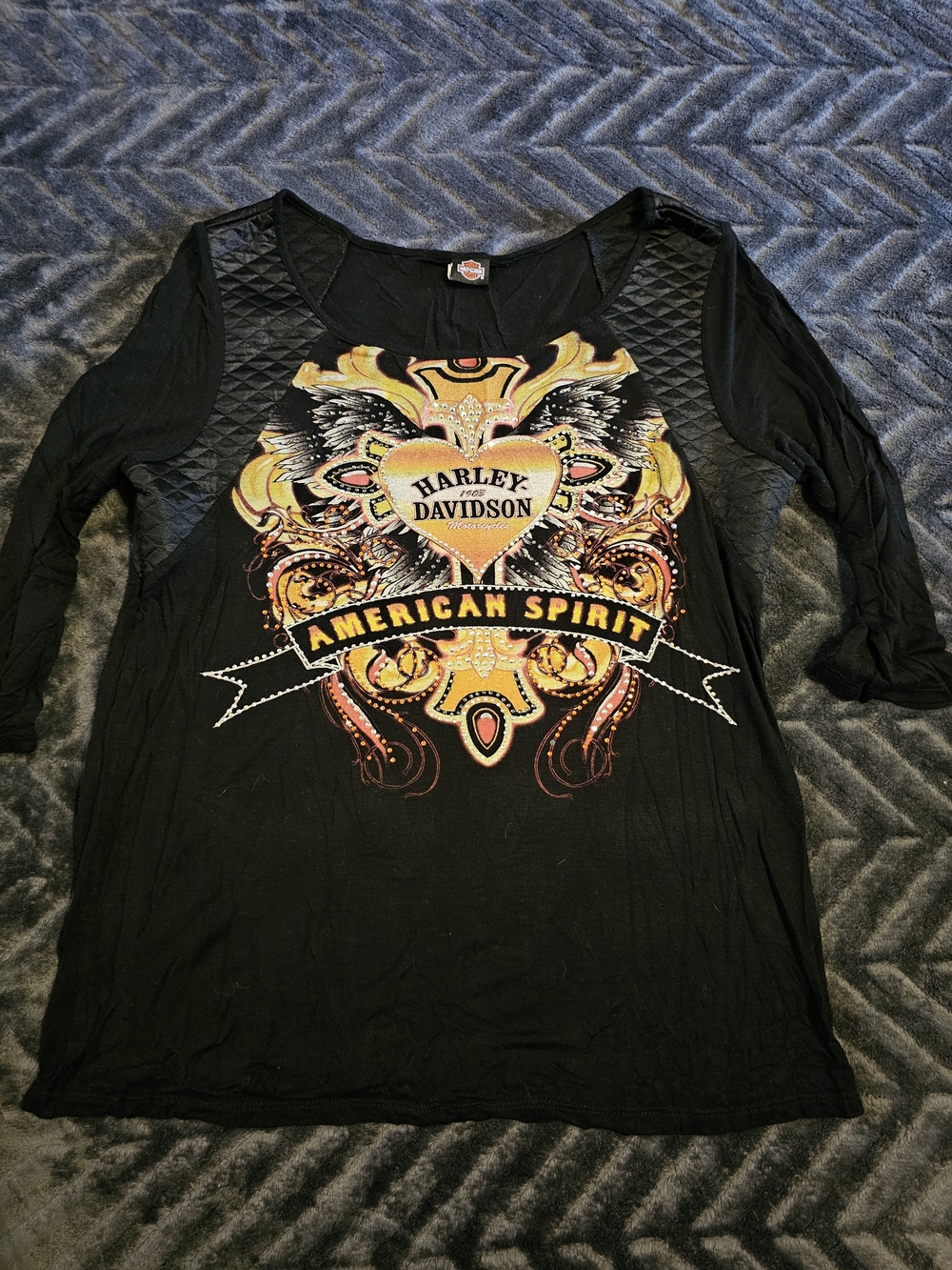 🖤🔥 Harley-Davidson “American Spirit” Top – Women’s XL 🔥🖤